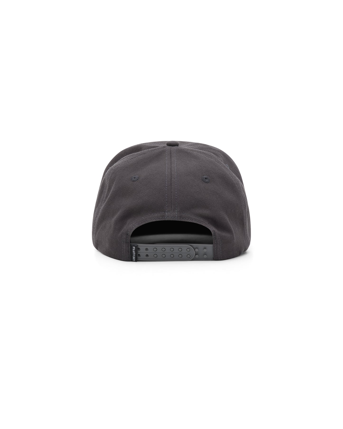 Goose Juice black 5-panel cap with adjustable strap – back view