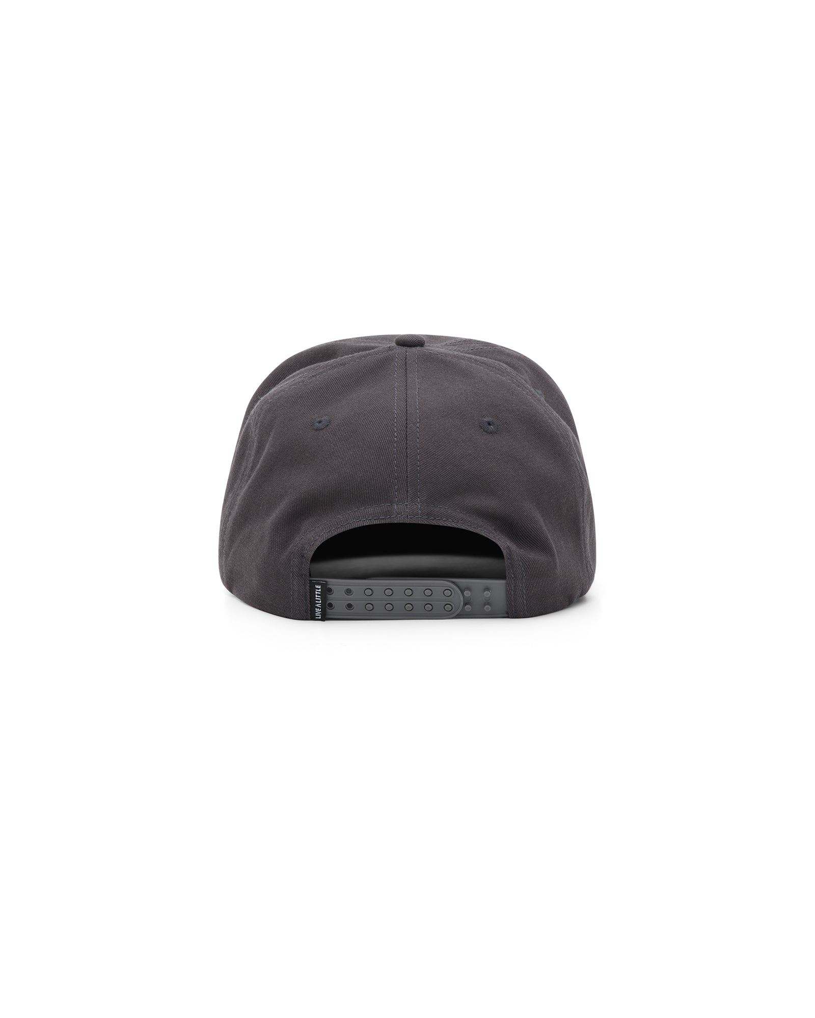 Goose Juice black 5-panel cap with adjustable strap – back view