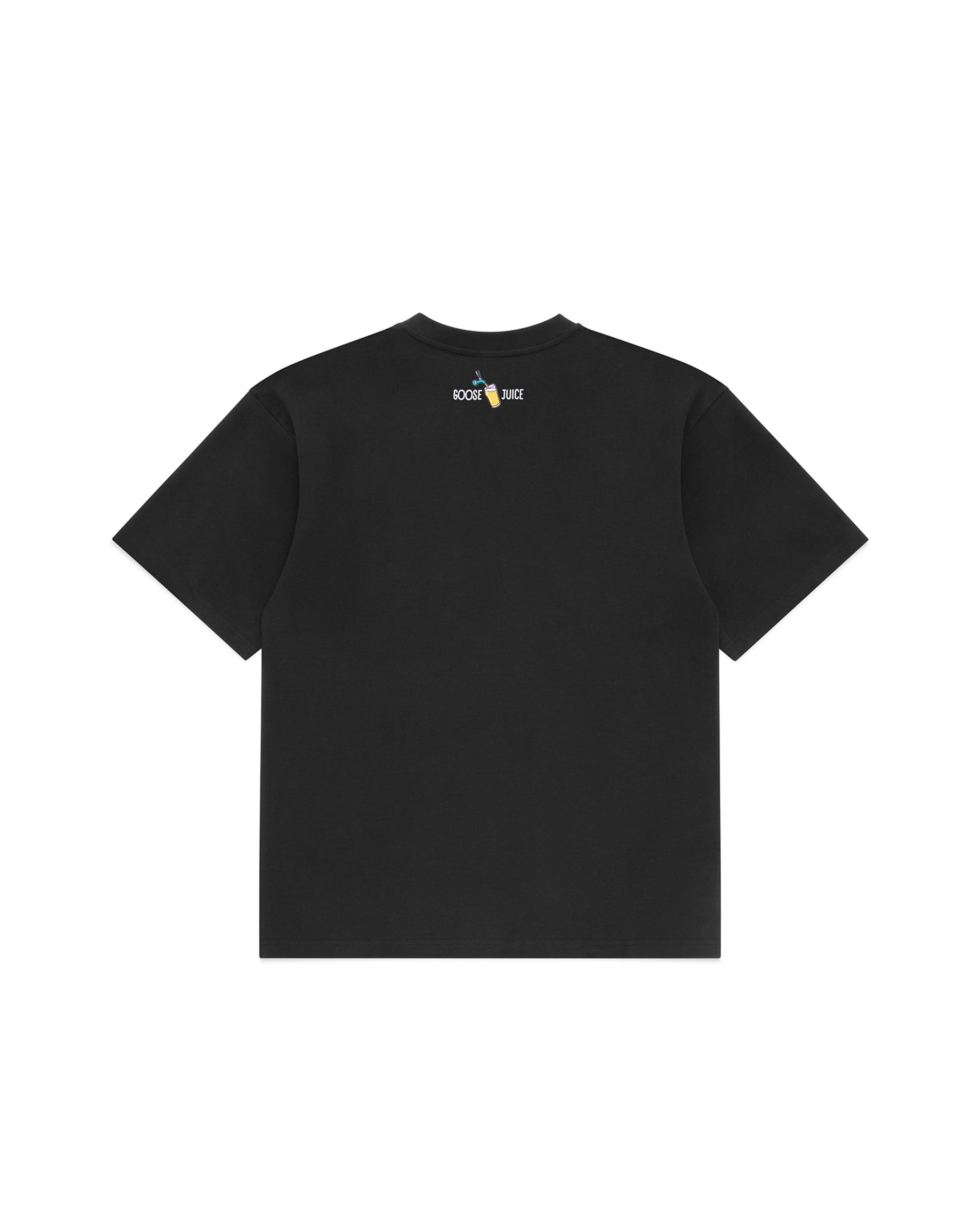 Goose Juice black heavyweight t-shirt – back view