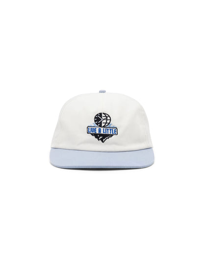 Live A Little logo two-tone cotton cap front view