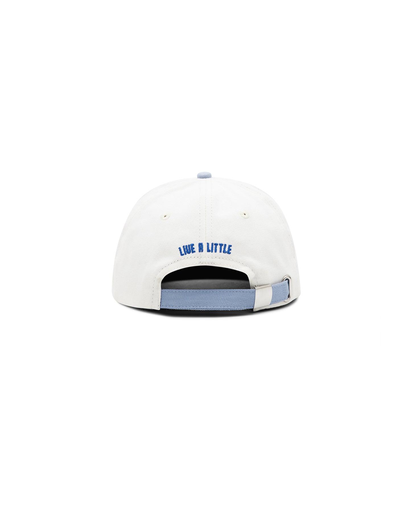 Live A Little embroidered logo cap back view
