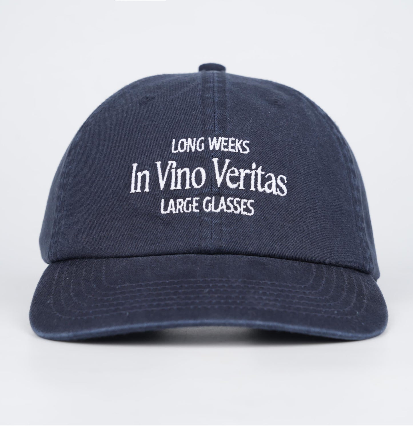 In Vino Veritas Cap - Washed Navy