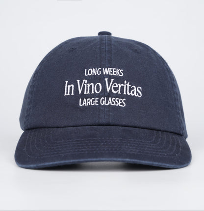 In Vino Veritas Cap - Washed Navy